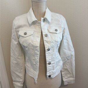 Women's White Denim Jacket